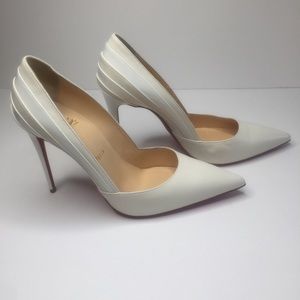Christian Louboutin White Heels
